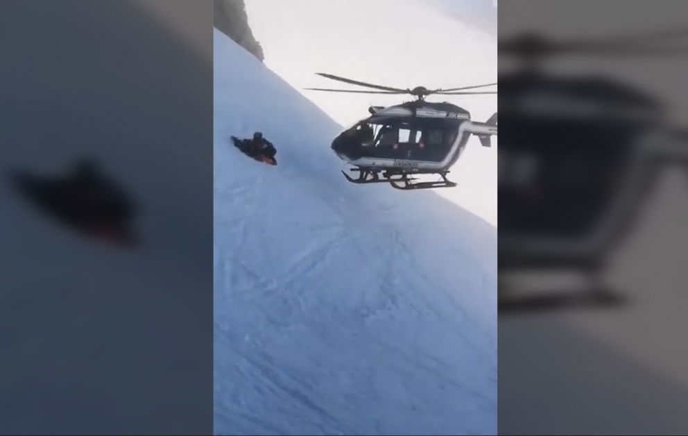Schiläufer unter extremen Bedingungen gerettet