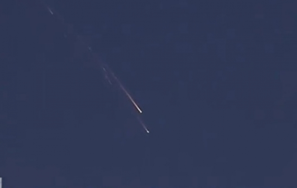 Падение российского военного спутника попало на видео
