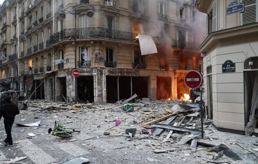 Im Zentrum von Paris hat es eine starke Explosion gegeben