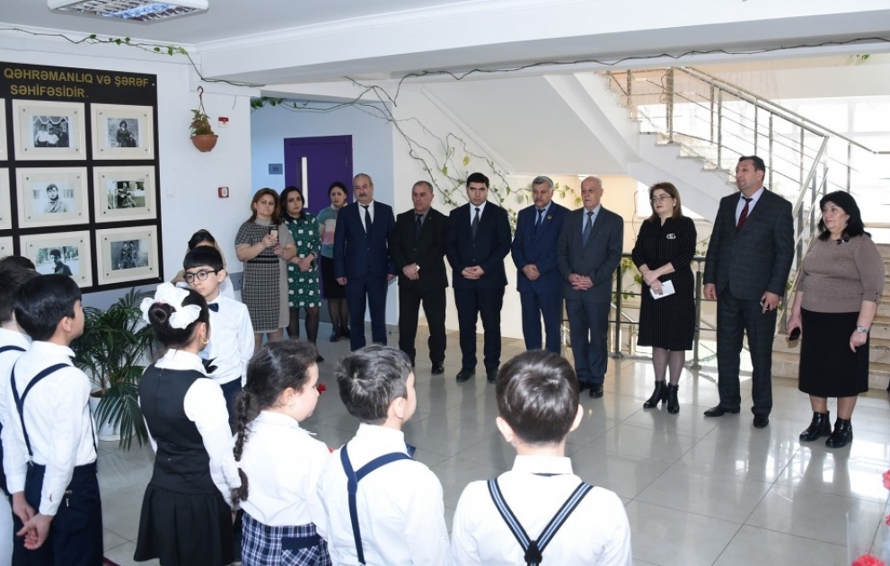 Rüstəm Əliyev adına 3 nömrəli tam orta məktəbdə 20 Yanvar şəhidlərinin xatirəsi anılıb