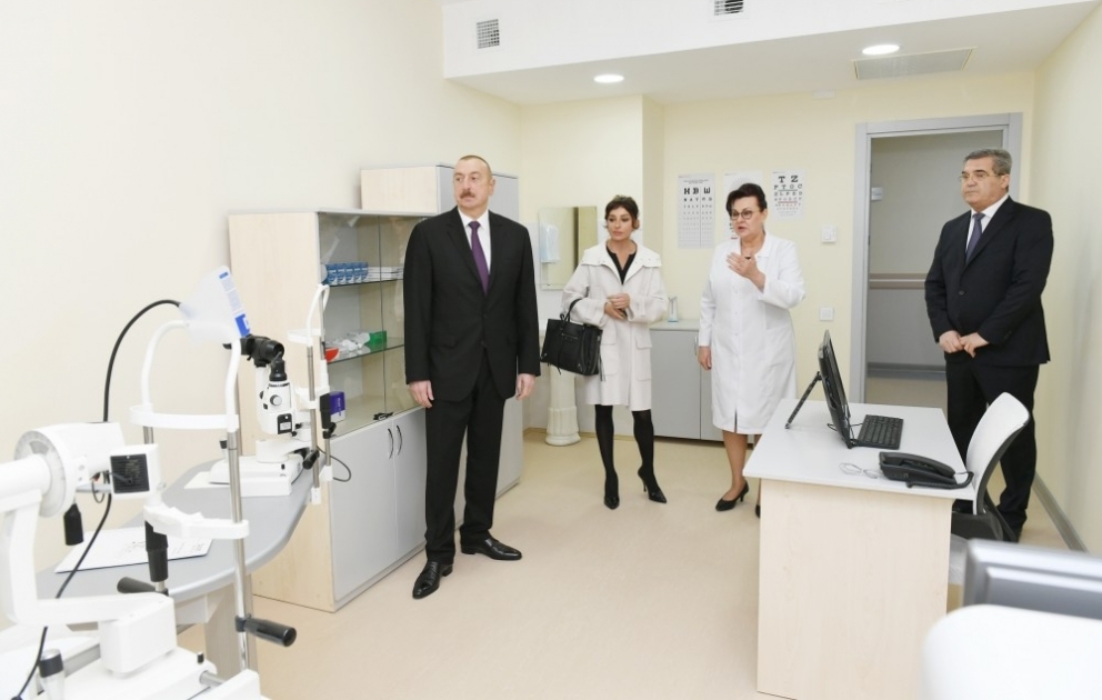 Prezident İlham Əliyev Qaradağ rayonunun Qobustan qəsəbəsində yeni inşa olunan xəstəxananın açılışında iştirak edib