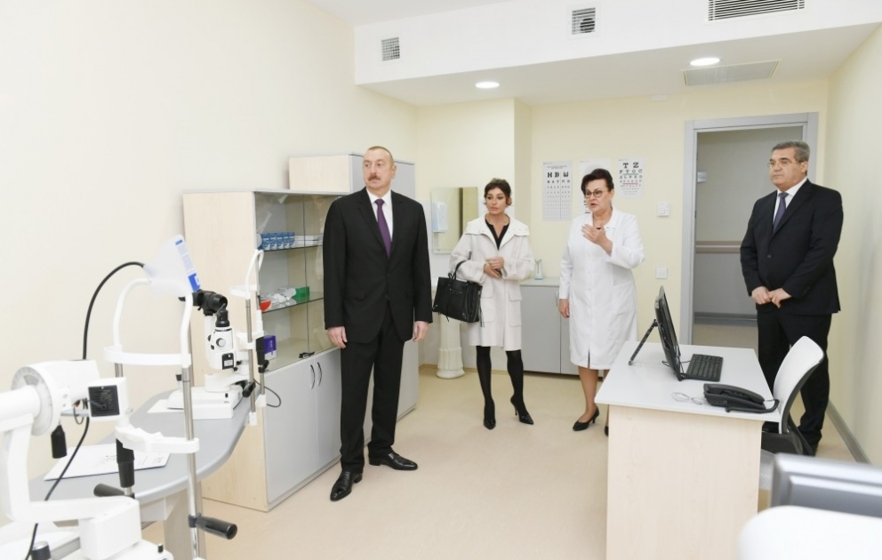 President Ilham Aliyev inaugurated newly built hospital in Gobustan settlement, Garadagh district