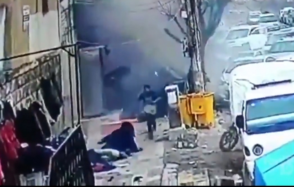 Suriyada baş verən partlayışın görüntüləri yayıldı