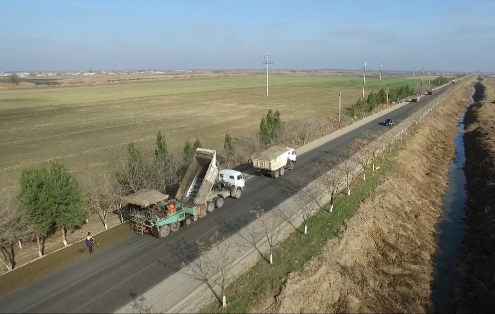 Yuxarı Qarabağ Kanalı-Beyləqan-Daşburun avtomobil yolu yenidən qurulur