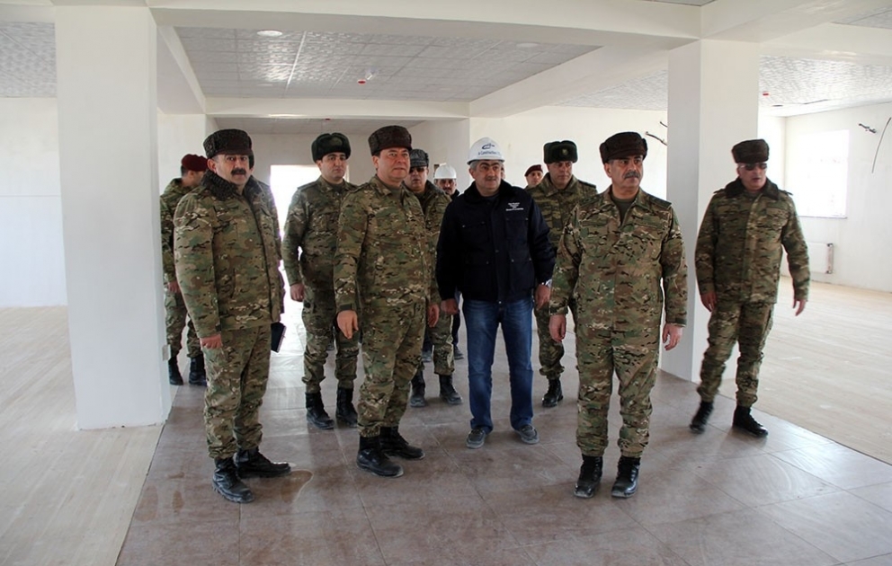 Defense Minister visited several new military facilities being under construction in the regions