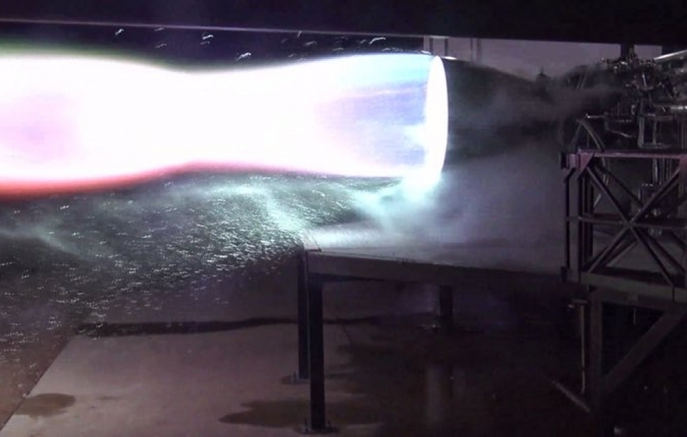 SpaceX’s Elon Musk shows off test firing of Starship’s methane-fueled Raptor engine