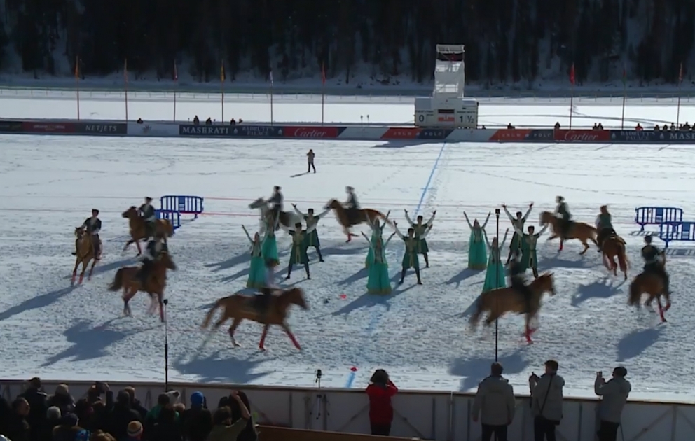 "Karabakh horses" stunning performance at Snow Polo World Cup in Switzerland