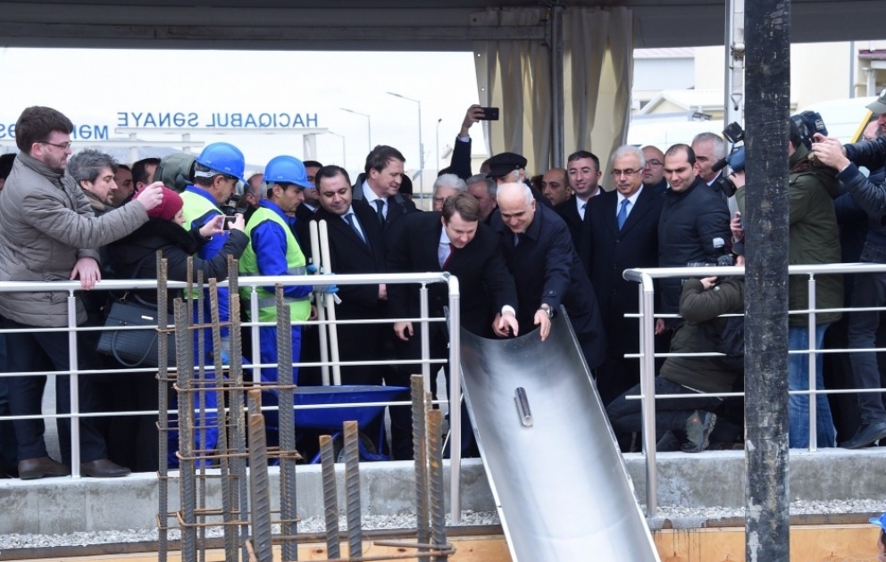 Hacıqabulda “QAZ” avtomobillərinin istehsalı zavodunun təməli qoyulub