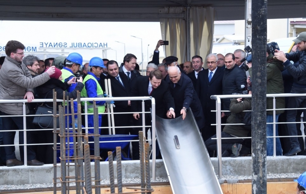 В Гаджигабуле заложен фундамент завода по производству автомобилей «ГАЗ»