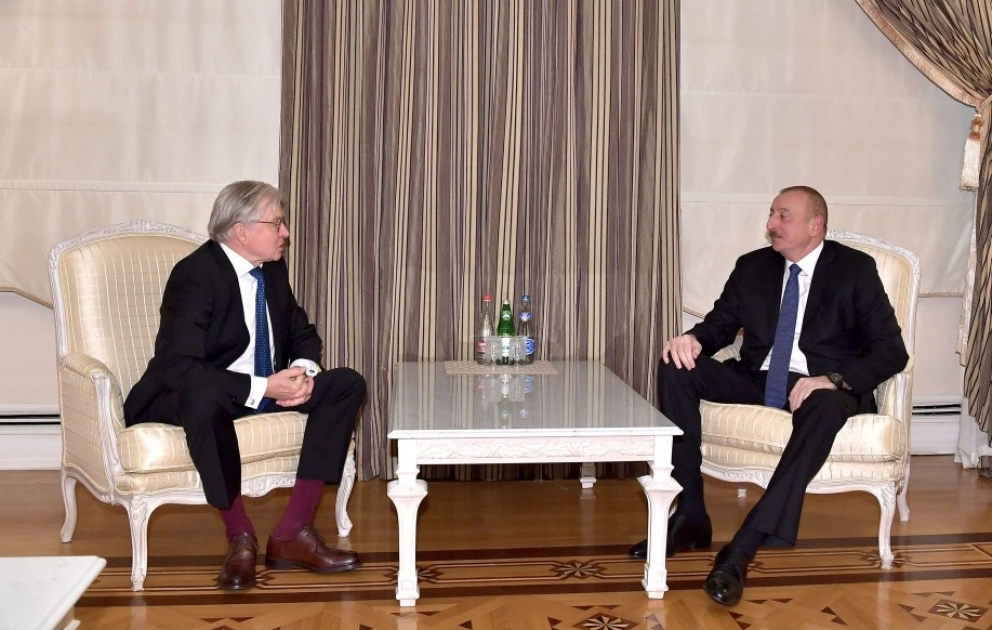Prezident İlham Əliyev Niderland-Azərbaycan Dostluq Qrupunun sədrini qəbul edib