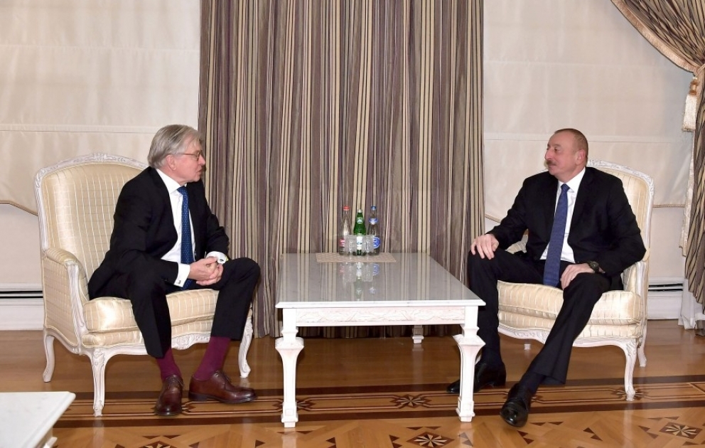 Staatspräsident Ilham Aliyev empfängt Leiter der niederländisch-aserbaidschanischen Freundschaftsgruppe