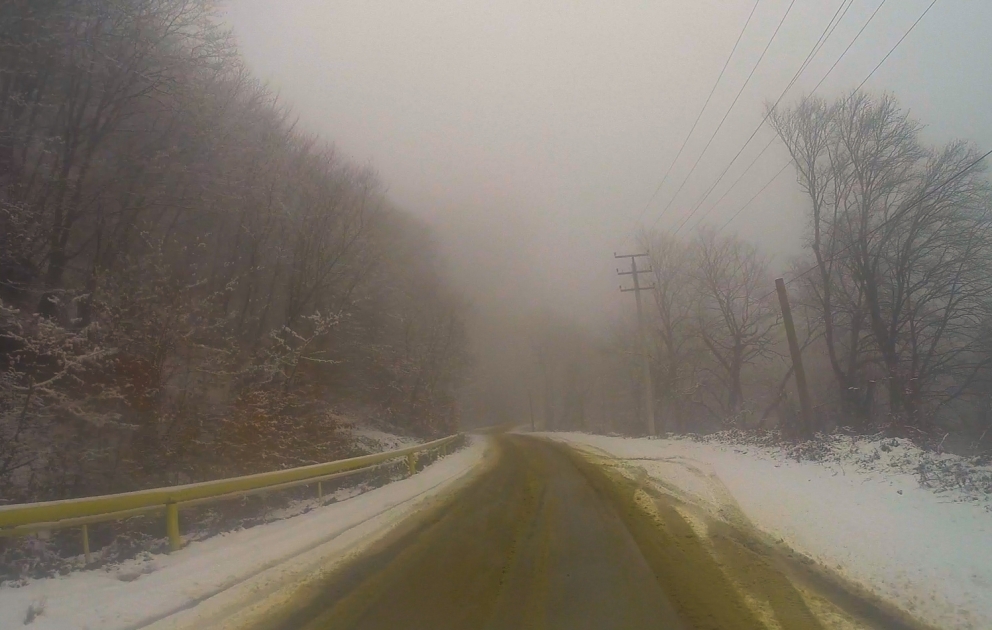 Snowy roads - Ismayilli
