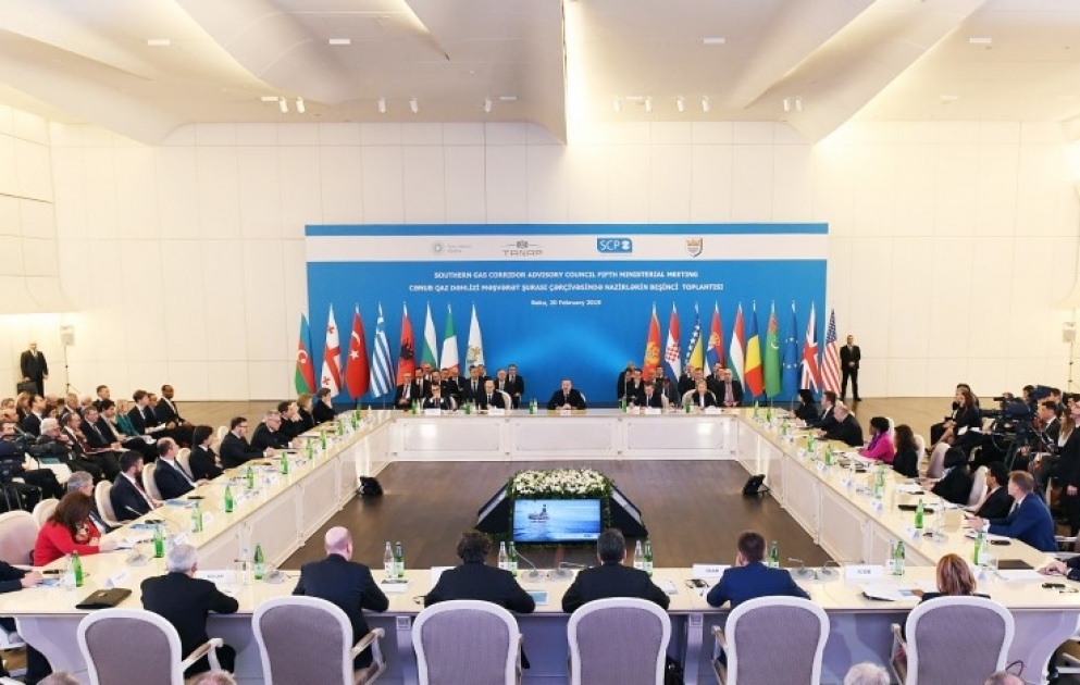 Fifth Ministerial Meeting of Southern Gas Corridor Advisory Council held in Baku 
 President Ilham Aliyev attended the meeting
