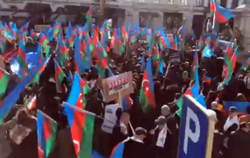 Brüsseldə izdihamlı ümumavropa Qarabağ mitinqi keçirilir