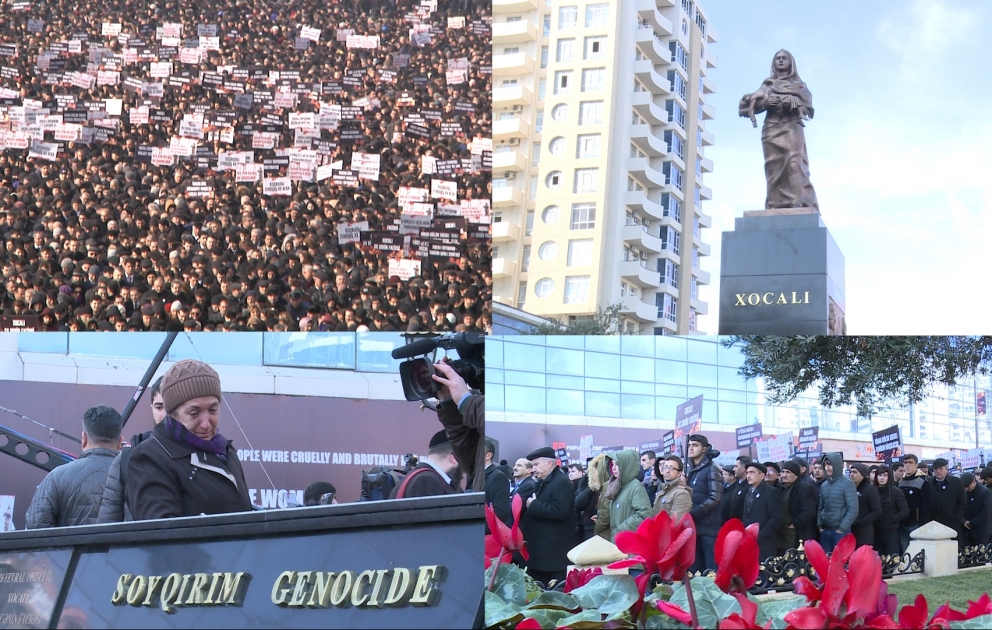 Tens of thousands of people visit Mother’s Cry Memorial to commemorate Khojaly Genocide