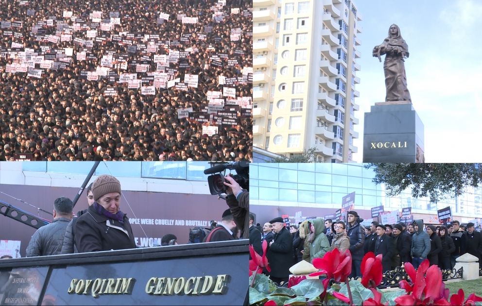 Des milliers de personnes visitent le mémorial en hommage aux victimes de Khodjaly