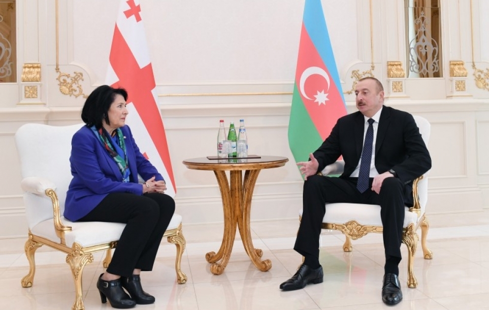 Azərbaycan və Gürcüstan prezidentlərinin təkbətək görüşü olub