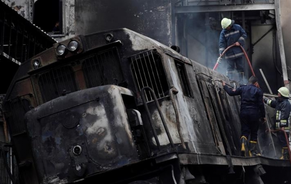 Egypt: Crash and fire at Cairo's train station kills at least 20