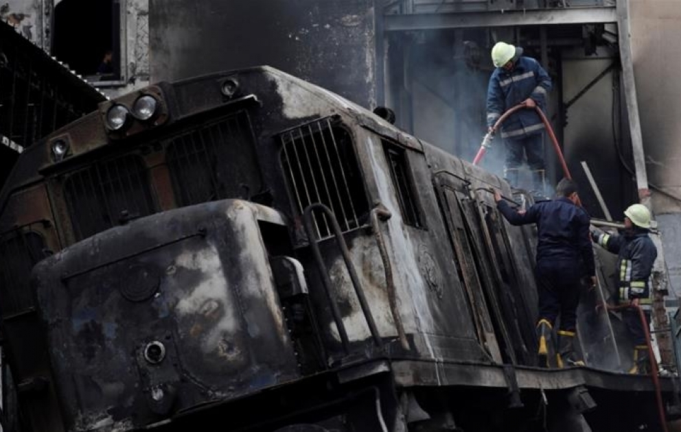 Égypte: au moins 20 personnes sont mortes dans un incendie en gare du Caire