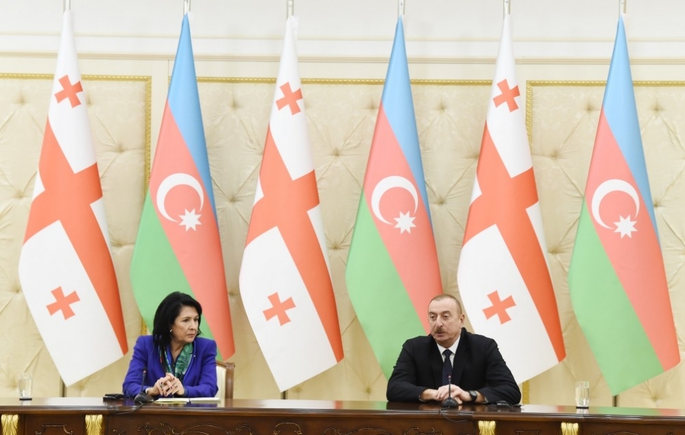 Les présidents azerbaïdjanais et géorgien ont fait des déclarations à la presse