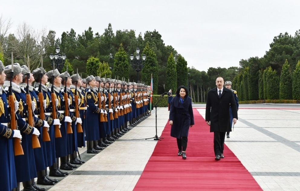 Official welcome ceremony was held for Georgian President Salome Zurabishvili