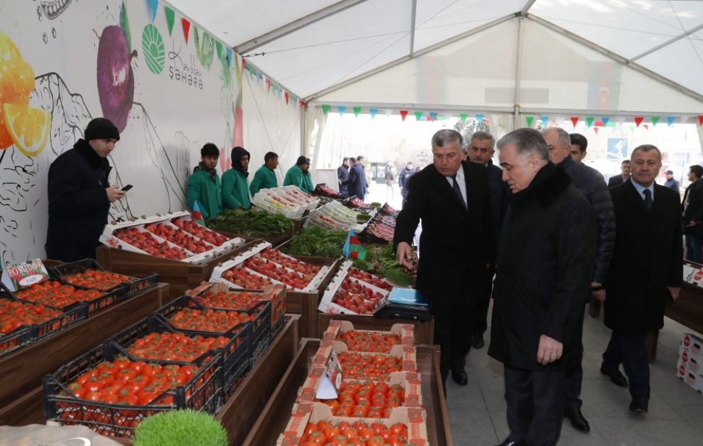 Yasamal rayonunda Novruz yarmarkası açılıb