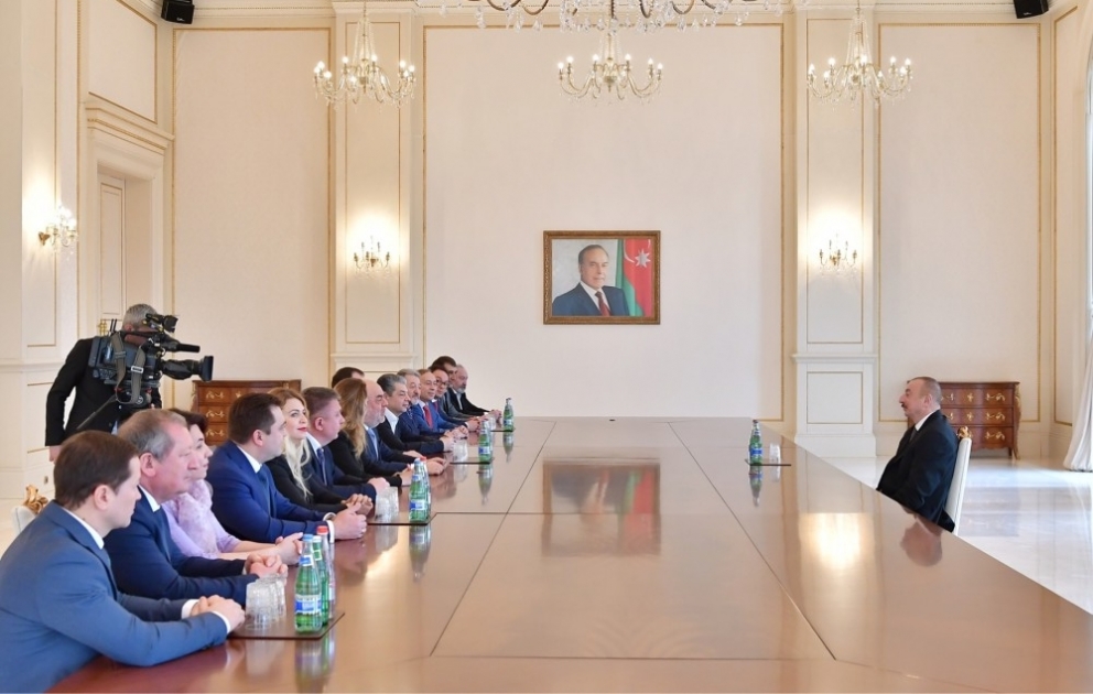 Präsident Ilham Aliyev empfängt jüdische Delegation aus Russland