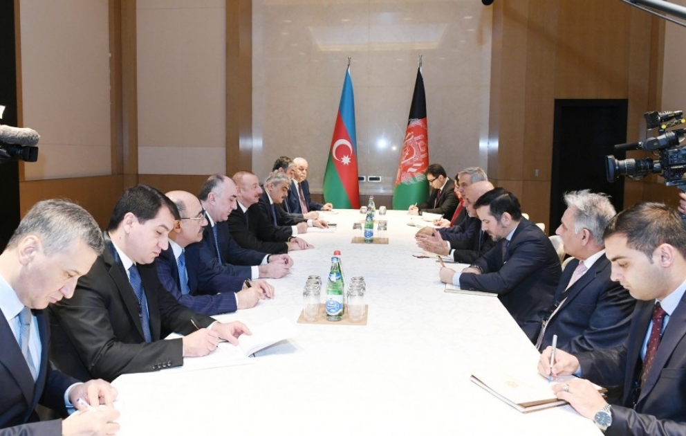 Entretien des présidents azerbaïdjanais et afghan