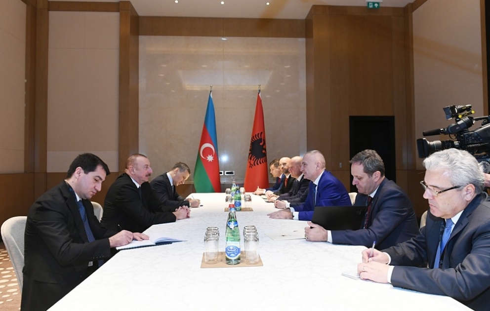 Rencontre du président azerbaïdjanais avec son homologue albanais