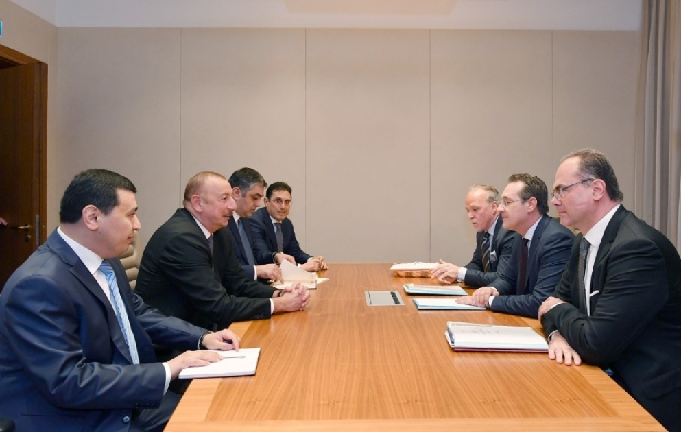Le président Ilham Aliyev s’est entretenu avec le vice-chancelier autrichien