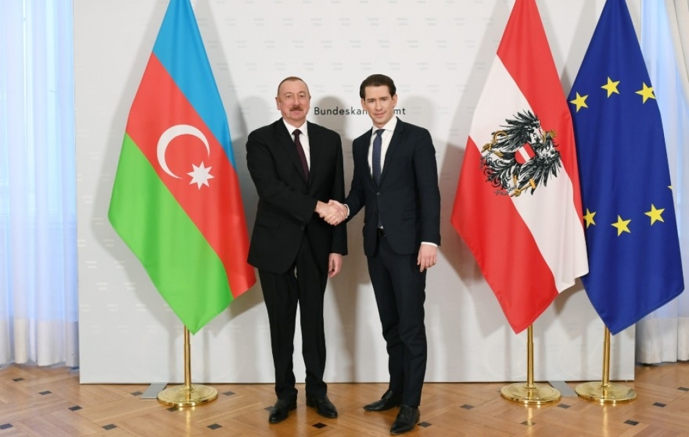 President Ilham Aliyev met with Austrian Federal Chancellor Sebastian Kurz in Vienna