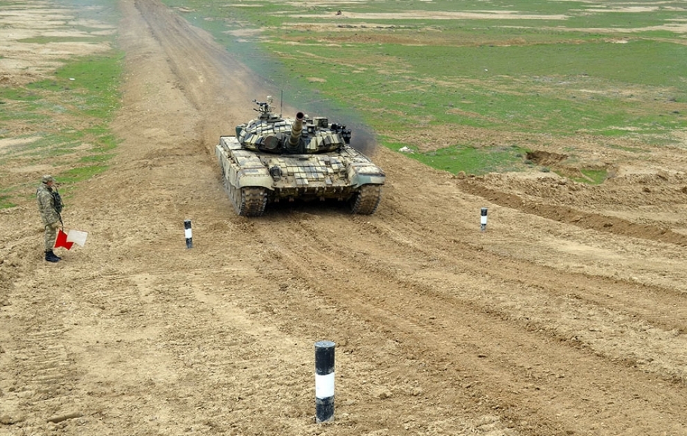 Competition for the title of the best tank company was held