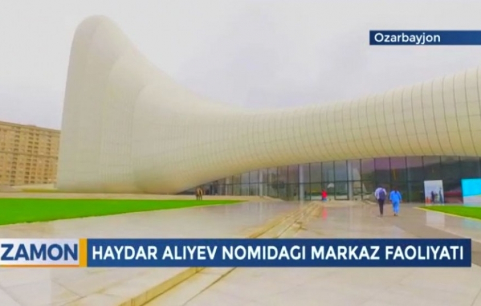 Özbəkistanın “Sevimli” televiziya kanalında Heydər Əliyev Mərkəzi haqqında veriliş yayımlanıb