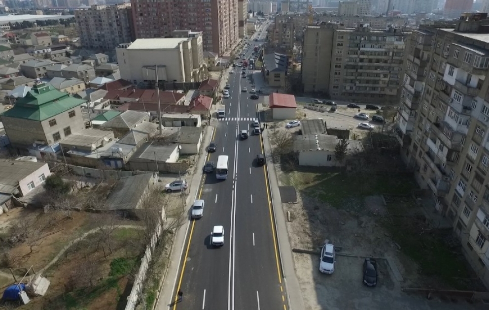 Yasamalda 5,3 kilometr uzunluğundakı 5 küçənin təmiri yekunlaşıb