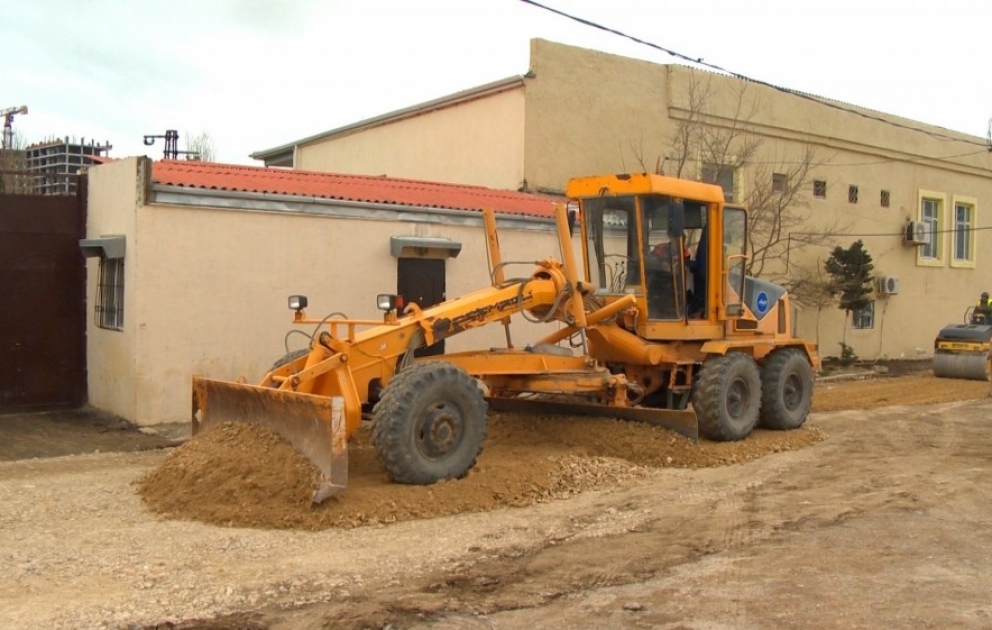 Səbail rayonunda yol infrastrukturunun yenilənməsi işlərinə başlanılıb