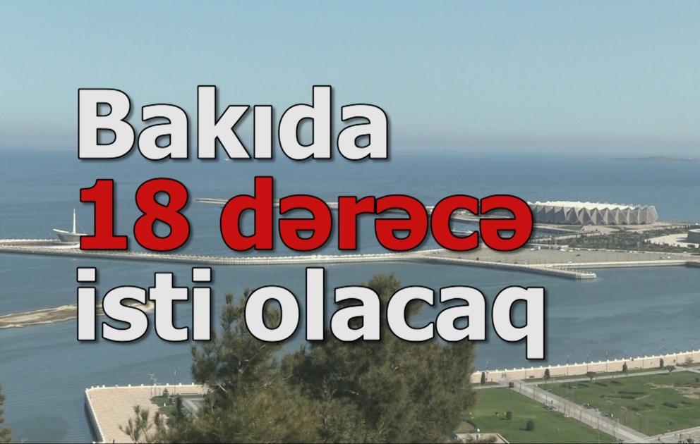 Bakıda 18 dərəcə isti olacaq