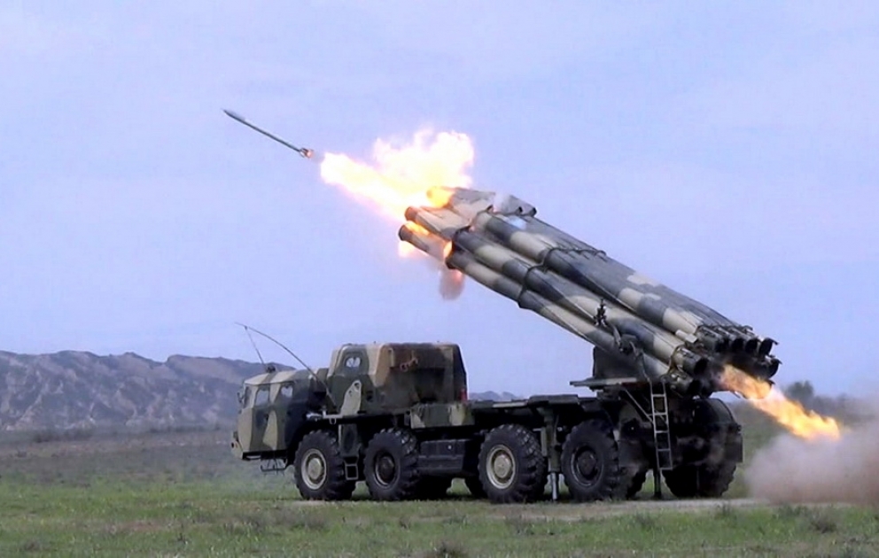 Rocket and artillery units conducted live-fire training