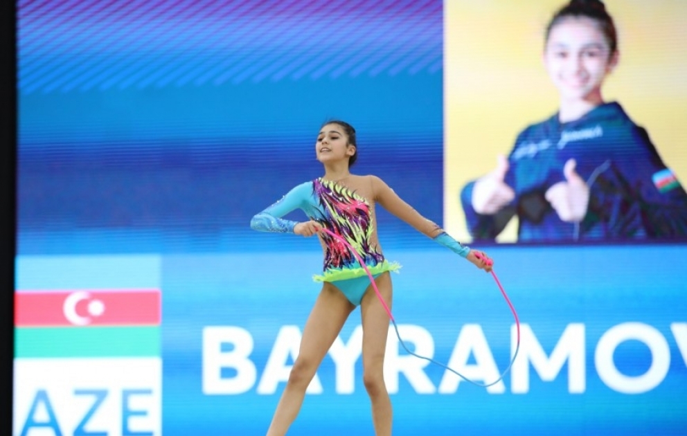 II "AGF Junior Trophy" turnirində fərdi gimnastların çoxnövçülük üzrə mübarizəsi davam edir