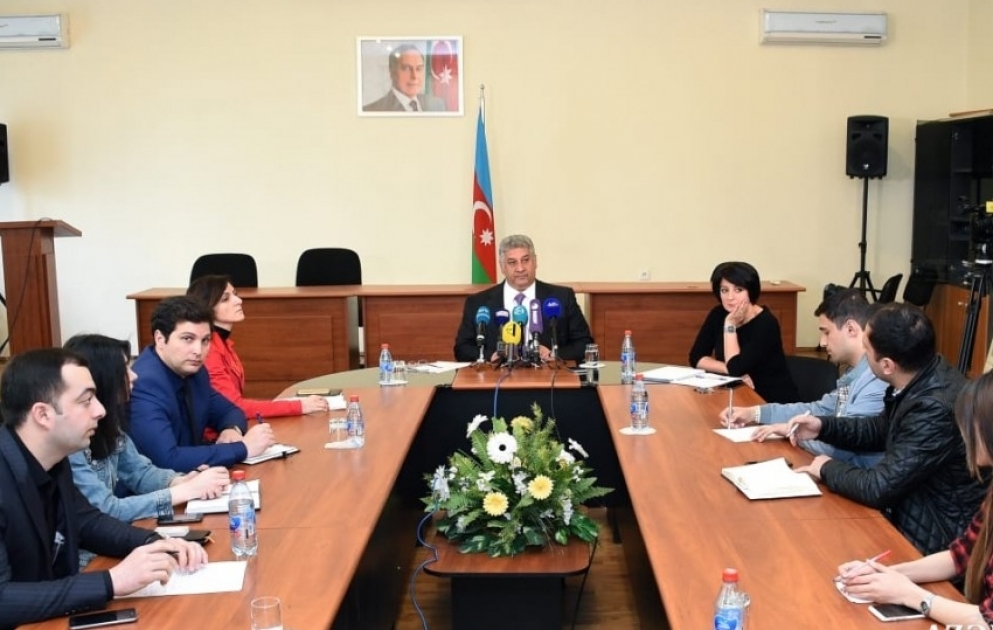 Nazir Azad Rəhimov Formula 1 SOCAR Qran-Prisi ərəfəsində jurnalistlərlə görüşüb