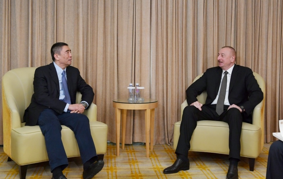 Azərbaycan Prezidenti İlham Əliyev "China Poly Group" Korporasiyasının sədri ilə görüşüb