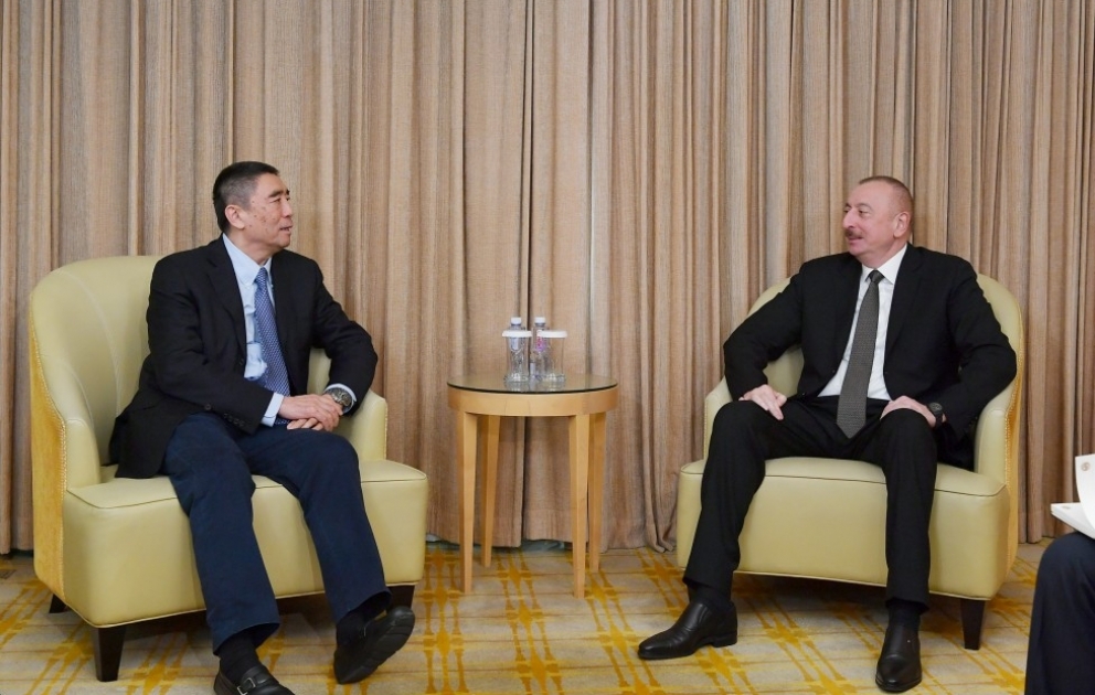 President Ilham Aliyev met with China Poly Group chairman in Beijing