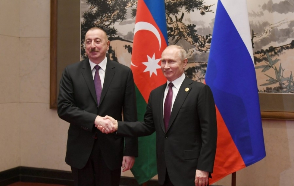 President Ilham Aliyev met with Russian President Vladimir Putin in Beijing