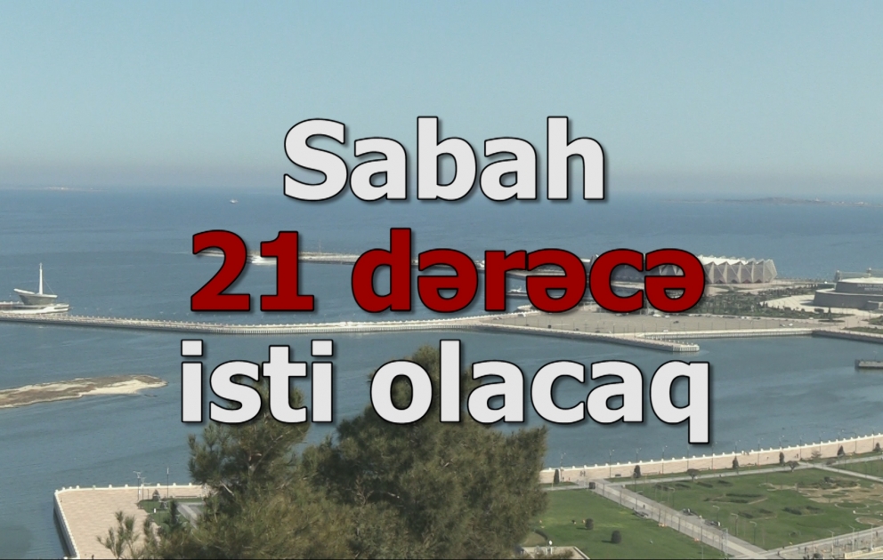 Bakıda 21 dərəcə isti olacaq