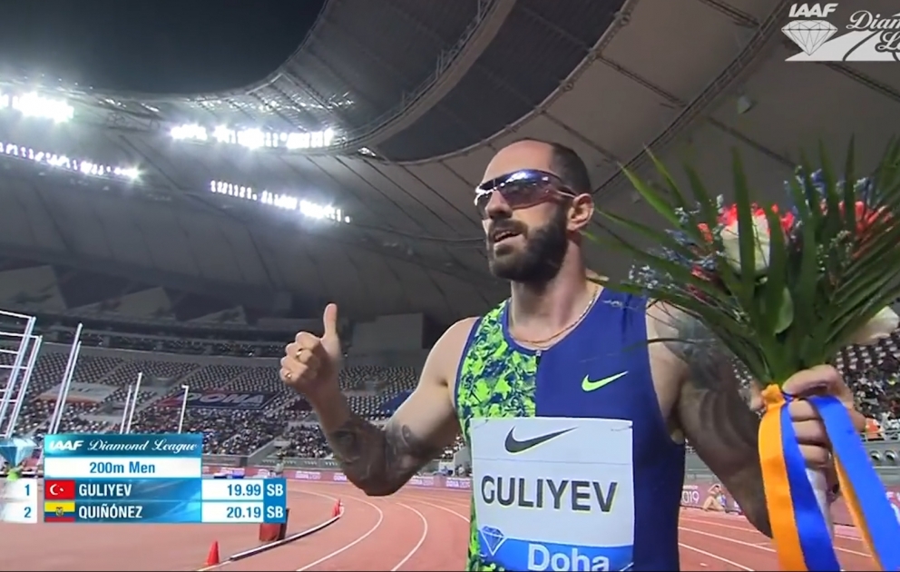 Azerbaijani sprinter Ramil Guliyev qualifies for 2020 Tokyo Olympics