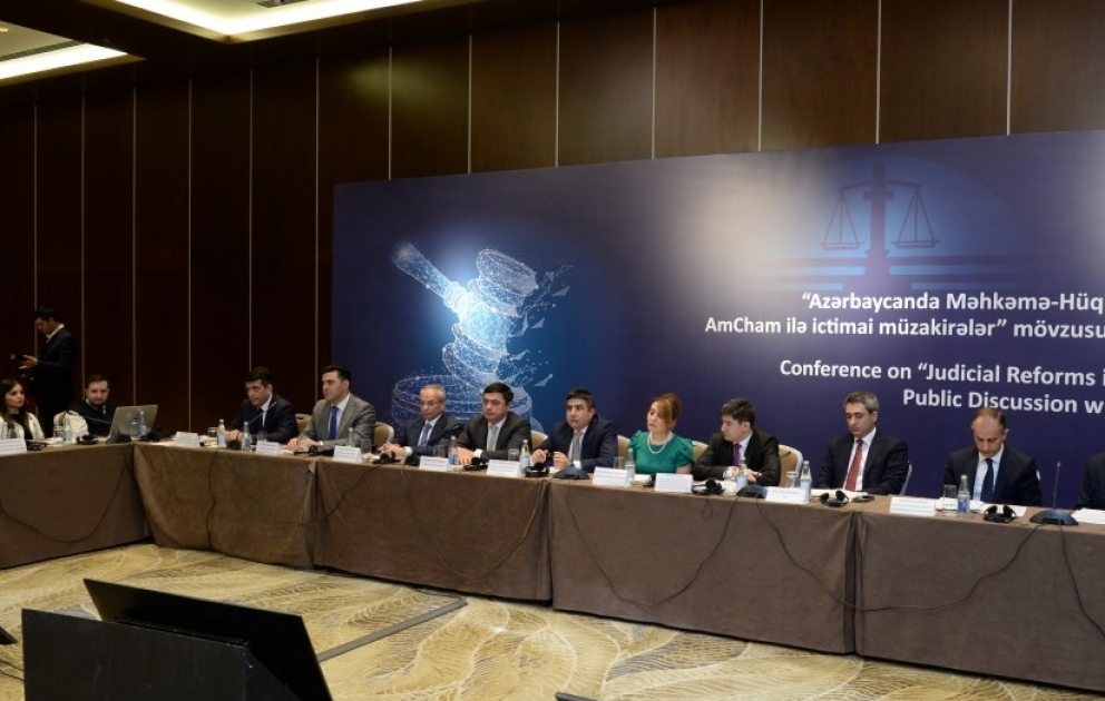Baku hosts conference on “Judicial Reforms in Azerbaijan: Public Discussion with Amcham”