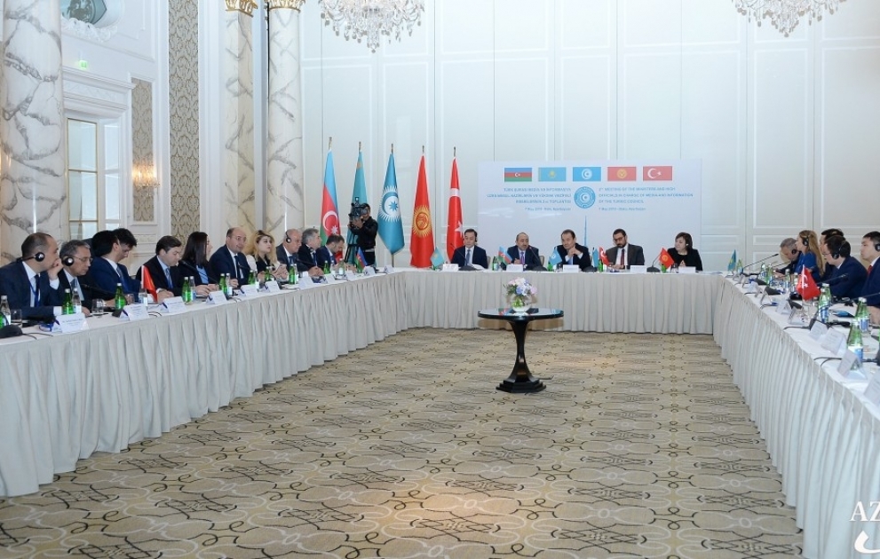 II. Versammlung von Ministern und hochrangigen Beamten des türkischen Rates für Information und Medien in Baku