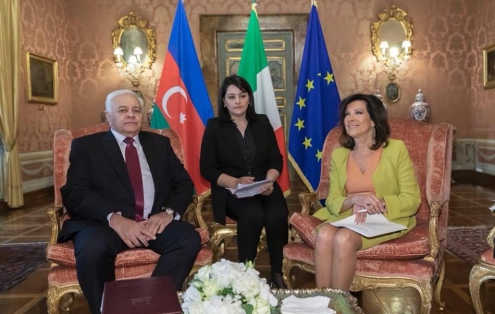 Milli Məclisin sədri Oqtay Əsədov Romada yüksək səviyyəli rəsmi görüşlər keçirib