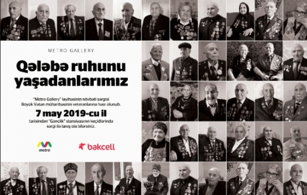 Metroda “Qələbə ruhunu yaşadanlarımız” adlı sərgi