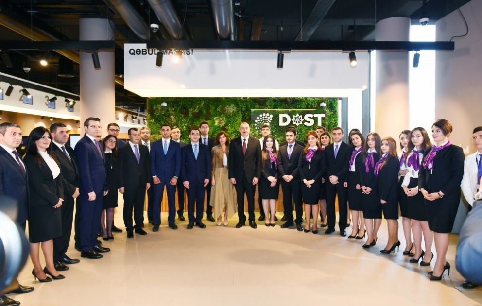 Prezident İlham Əliyev DOST Agentliyinin və ilk DOST mərkəzinin inzibati binasının açılışında iştirak edib
