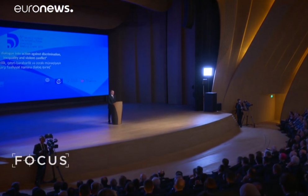 Euronews kanalında V Ümumdünya Mədəniyyətlərarası Dialoq Forumuna həsr olunan reportaj yayımlanıb
